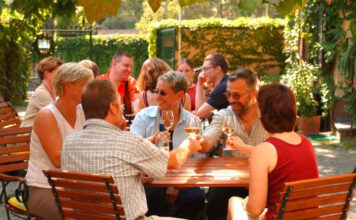 Fußwege und Radwege zum Wein