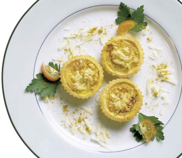 Gemüse-Quiches mit Apfel-Curry-Füllung