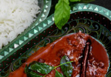 Rote-Bete und Yamswurzel Curry - Kurukuru Riha foto Kandima