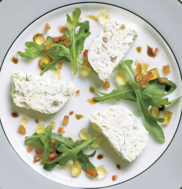 Matjes-Joghurt-Terrine mit Äpfeln und Dill