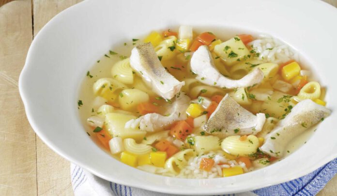 Österreichische klare Fischsuppe, WH, fotoavBuch