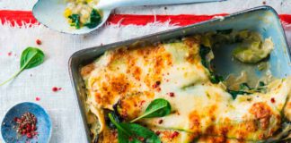 Grüne Veggie-Lasagne, Foto: Alpro